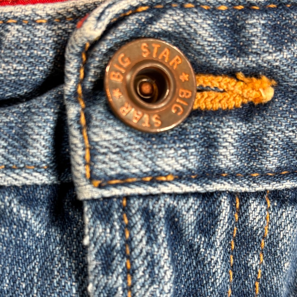 Big Star Janet Denim Mini Skirt Womens 29 Medium Wash Made in USA Y2K Jean Skirt - Picture 7 of 10